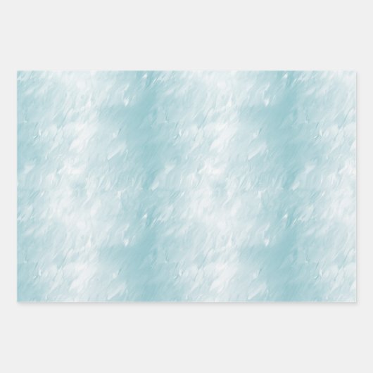 ミントかわいらしガーリーアクアイエロー金ゴールド ラッピングペーパーシート (正面2)