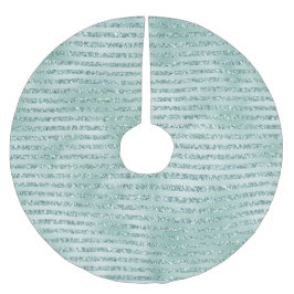 ミントかわいらしグリッターストライプズ       ブラッシュドポリエステルツリースカート