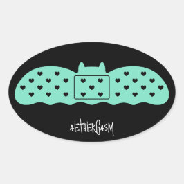 ミントこうもり包帯 楕円形シール