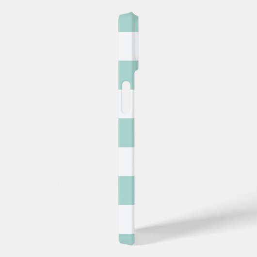 ミントとコーラル航海ののストライプいかり Case-Mate iPhoneケース (裏面 / 右)