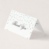 ミントとシルバーThank You Fold Card (正面)