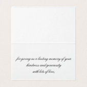 ミントとシルバーThank You Fold Card (内部フラット)