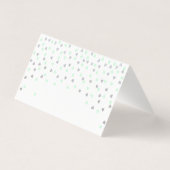 ミントとシルバーThank You Fold Card (裏面)