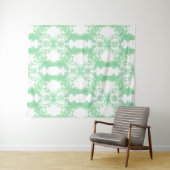 ミントとターコイズ民族オーナメント。 タペストリー (インサイチュ(横))