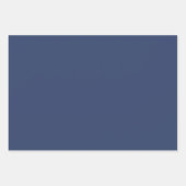 ミントとダークブルーの織り合わせ花柄 ラッピングペーパーシート (正面2)