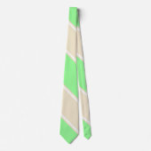 ミントとティーカラーII斜ストライプの結 ネクタイ (正面)