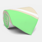 ミントとティーカラーII斜ストライプの結 ネクタイ (ロール)