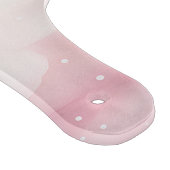 ミントとピンクの松の木の冬の風景 カッティングボード (角)