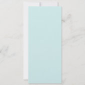 ミントとピンクの鳥のベビーシャワー 招待状 (裏面)