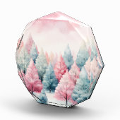 ミントとピンクモミの木の冬のシーン フォトブロック (右)