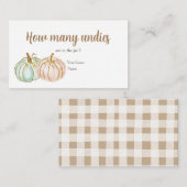 ミントとピーチカボチャどのくらいの数のアンディー エンクロージャーカード (正面/裏面)