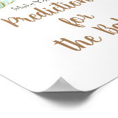 ミントとピーチカボチャの予測ベビーポスター ポスター (角)