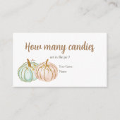 ミントとピーチカボチャキャンディーの数 エンクロージャーカード (正面)