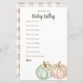 ミントとピーチパンプキンラブ祈りの言葉ベビーサイン (正面/裏面)