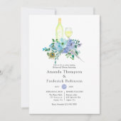 ミントとブルーボホワインテイスティングリハーサルディナー 招待状 (正面)