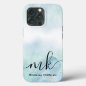 ミントとブルー Case-Mate iPhoneケース (裏面)