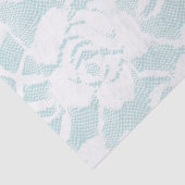 ミントとホワイトレースのバラフローラ 薄葉紙 (詳細)