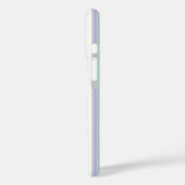 ミントとライラックのキャンディストライプ Case-Mate iPhoneケース (裏面 / 左)