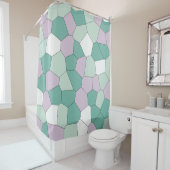 ミントとラベンダー シャワーカーテン (インサイチュ)