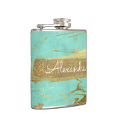 ミントと大理石と金箔とグリッター フラスク (右)