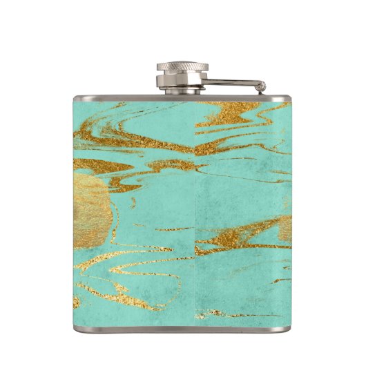 ミントと大理石と金箔とグリッター フラスク (裏面)