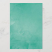 ミントと金ゴールドフローラストリングライトブライダルアドバイス アドバイスカード (裏面)