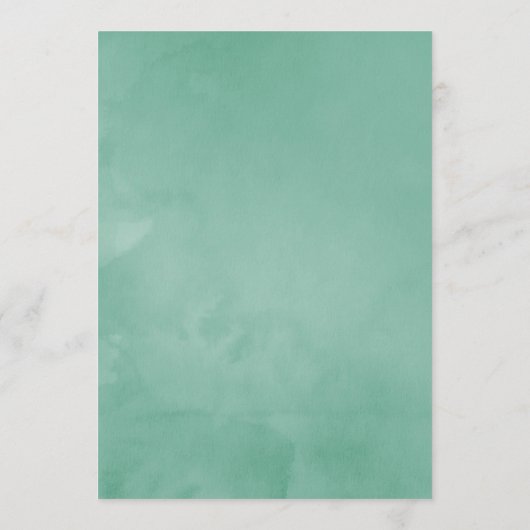 ミントと金ゴールドフローラストリングライトブライダルアドバイス アドバイスカード (裏面)