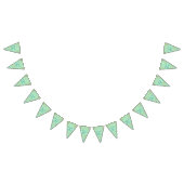 ミントと金ゴールド紙吹雪結婚の バンティングフラッグ (全)