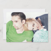 ミントと黄色のモダン多肉株結婚 招待状 (裏面)