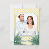 ミントと黄色の多肉株結婚の (裏面)