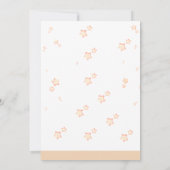 ミントと黄色の水の色かわいい男の子の赤ちゃんシャワー セーブザデート (裏面)