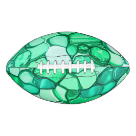 ミントに緑の色合いの澄ん石のように丸い アメリカンフットボール