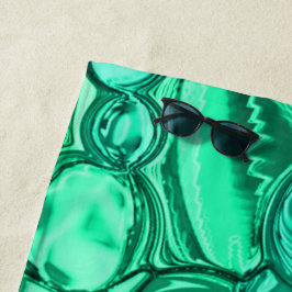 ミントに薄緑の色合いの石のように丸い ビーチタオル