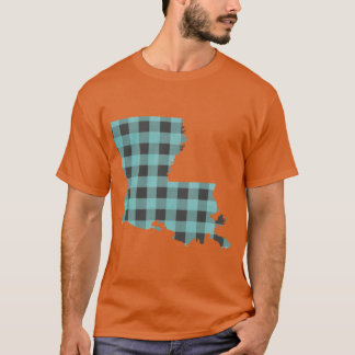 ミントのチェック柄 Tシャツ