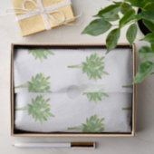 ミントのハーブ植物園の水の色のパターン 薄葉紙 (ギフト)