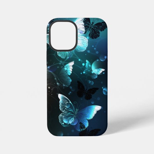 ミントの夜の蝶々 iPhoneケース (裏面)