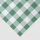 ミントの森のグリーンタータン柄プリント 薄葉紙 (詳細)