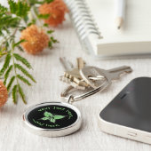 ミントの蝶 キーホルダー (側面)