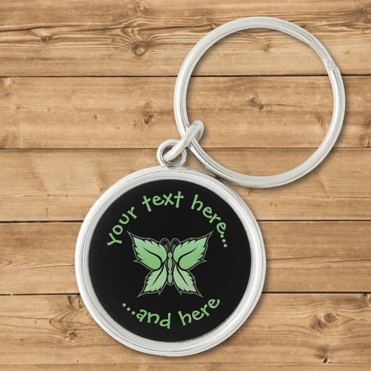 ミントの蝶 キーホルダー