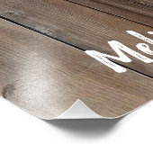 ミントはカントリー素朴バーンウェディングパーティー フォトプリント            (角)