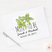 ミントはメッセージカードのシールを優先する スクエアシール (封筒)