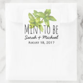 ミントはメッセージカードのシールを優先する スクエアシール (バッグ)