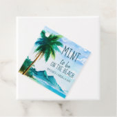 ミントは、ビーチの宛先の結婚式の好意に フェイバータグ (インサイチュ)