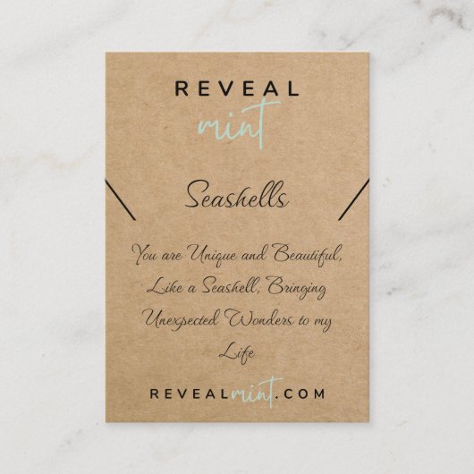 ミントを明らカスタムかす 名刺 (正面)