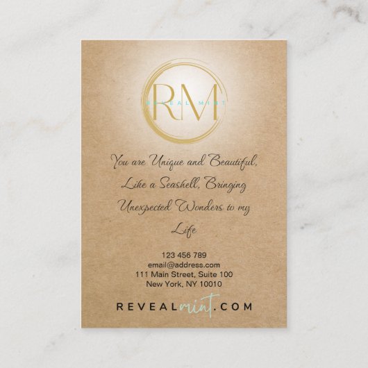 ミントを明らカスタムかす 名刺 (裏面)