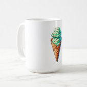 ミントアイスクリーム コーヒーマグカップ (正面左)