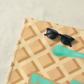 ミントアイスパーソナライズされたクリームドリップ ビーチタオル (インサイチュ)