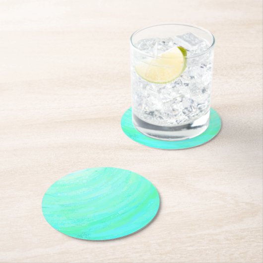 ミントアイス ラウンドペーパーコースター (インサイチュ)