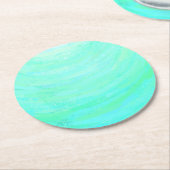 ミントアイス ラウンドペーパーコースター (アングル)