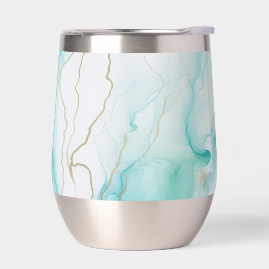 ミントアクアインクマーブル (左面)